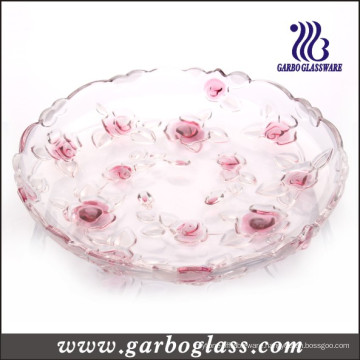 Red Rose Glass Plate (GB1708MG/PDS)